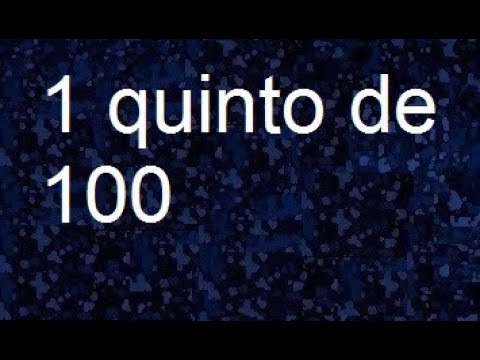 Aprendendo a Calcular Dois Quintos de 100