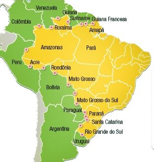 Conheça os Países Que Não Fazem Fronteira com o Brasil