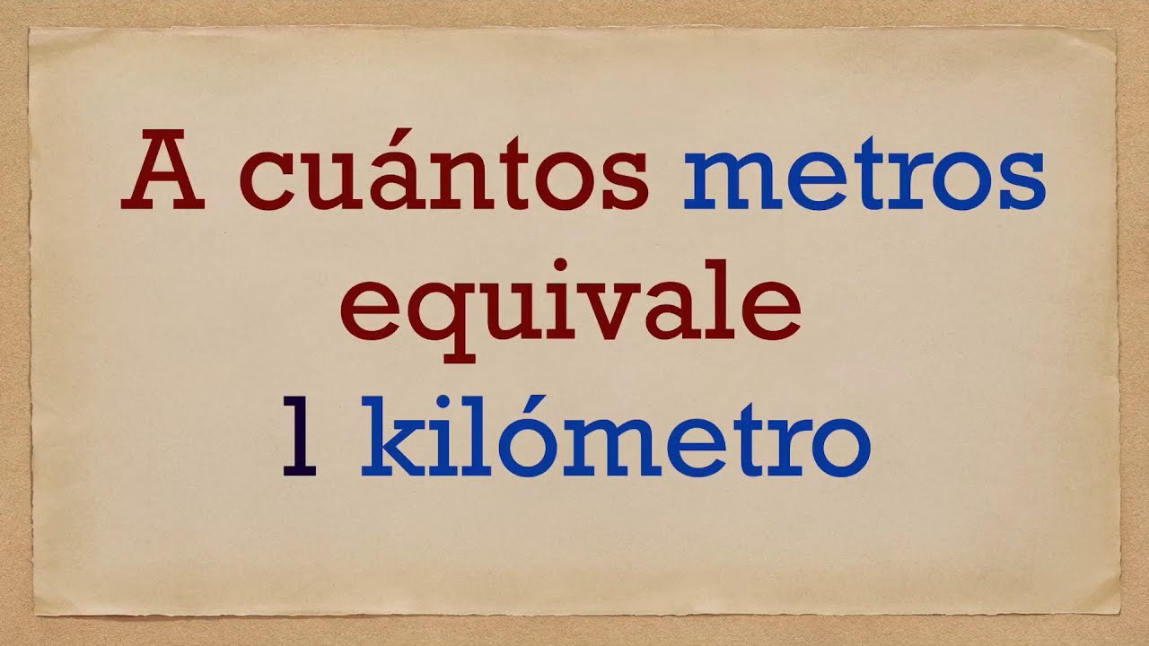 Descubra a resposta para 'Quantos metros equivale a 1km?'