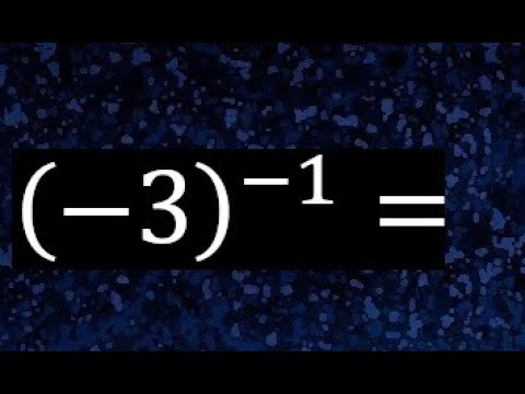 Calculando 3 Elevado a Menos 1