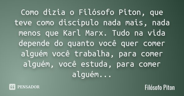 O Pensamento de Piton: Uma Introdução à Sua Filosofia